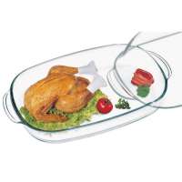 Glass Chicken Roaster With Lid Glass Chicken Roaster With Lid
