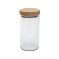 Side by Side - Storage glass with wooden lid - for stylish storage Side by Side - Storage glass with wooden lid - for stylish storage