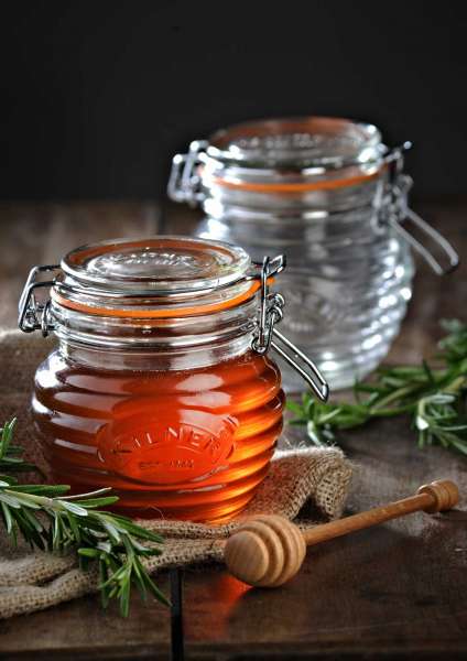 Kilner honey jar with spoon