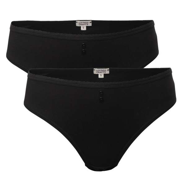 Living Crafts Rasina Organic Cotton Women’s Briefs, Pack of 2 Living Crafts Rasina Organic Cotton Women’s Briefs, Pack of 2