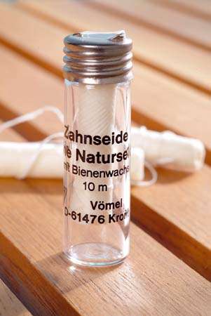 Dental Floss Waxed (Natural Silk)