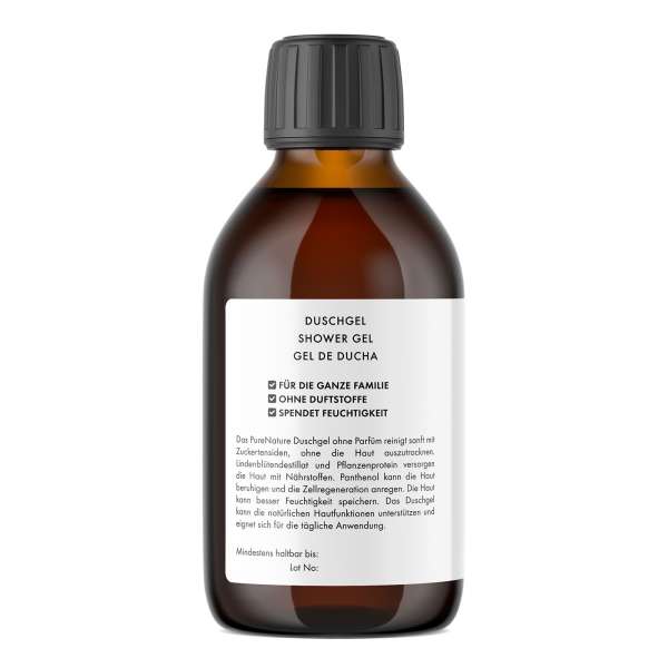 PureNature bath and shower gel for sensitive skin