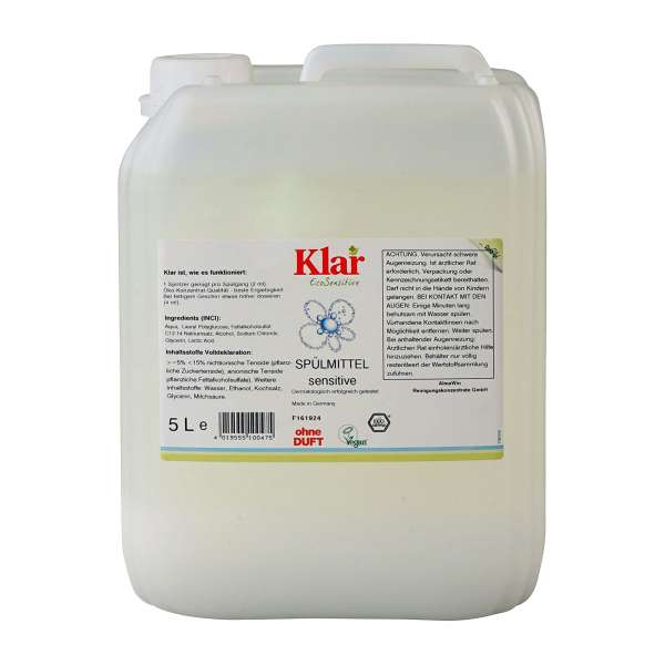 Clear detergent sensitive, 5 l canister Clear detergent sensitive, 5 l canister