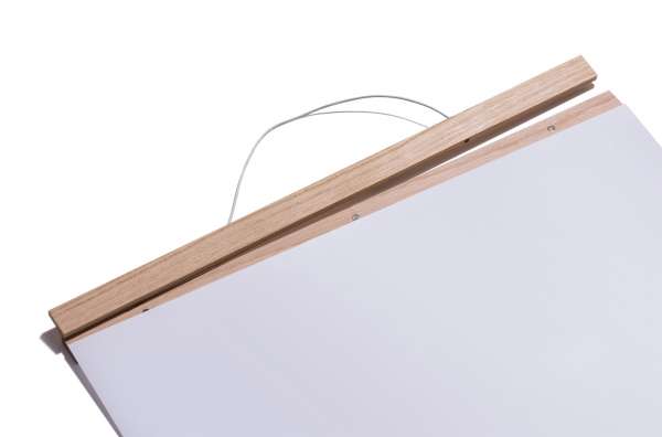 Side by Side - Magnetic Poster Strip Light Oak - for DIN A4 Formats