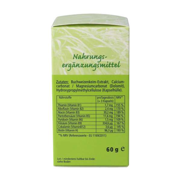 BioPräp Vitamin B Complex vegetable made from buckwheat