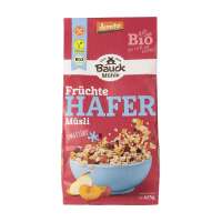 Oat muesli with fruits - guaranteed gluten-free from Bauckhof Oat muesli with fruits - guaranteed gluten-free from Bauckhof