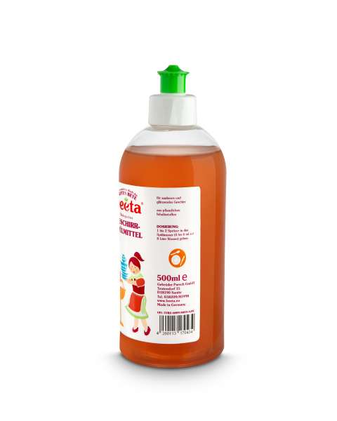 Beeta Dishwashing Liquid Biodegradable & Fragrance Free