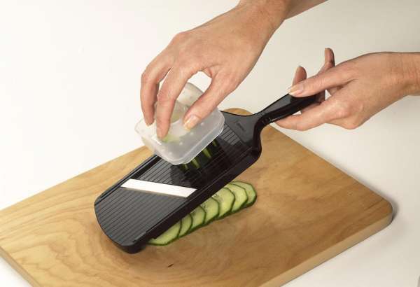 Kyocera Mandolin slicer with adjustable ceramic blade & finger guard