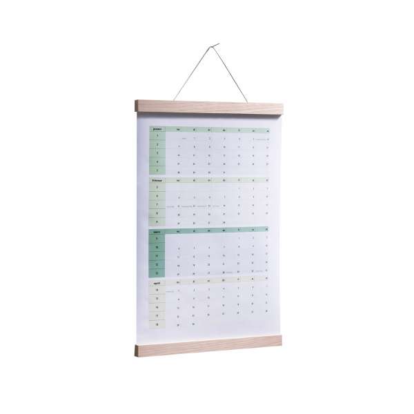 Side by Side picture rail wood oak for DIN A3 wall design