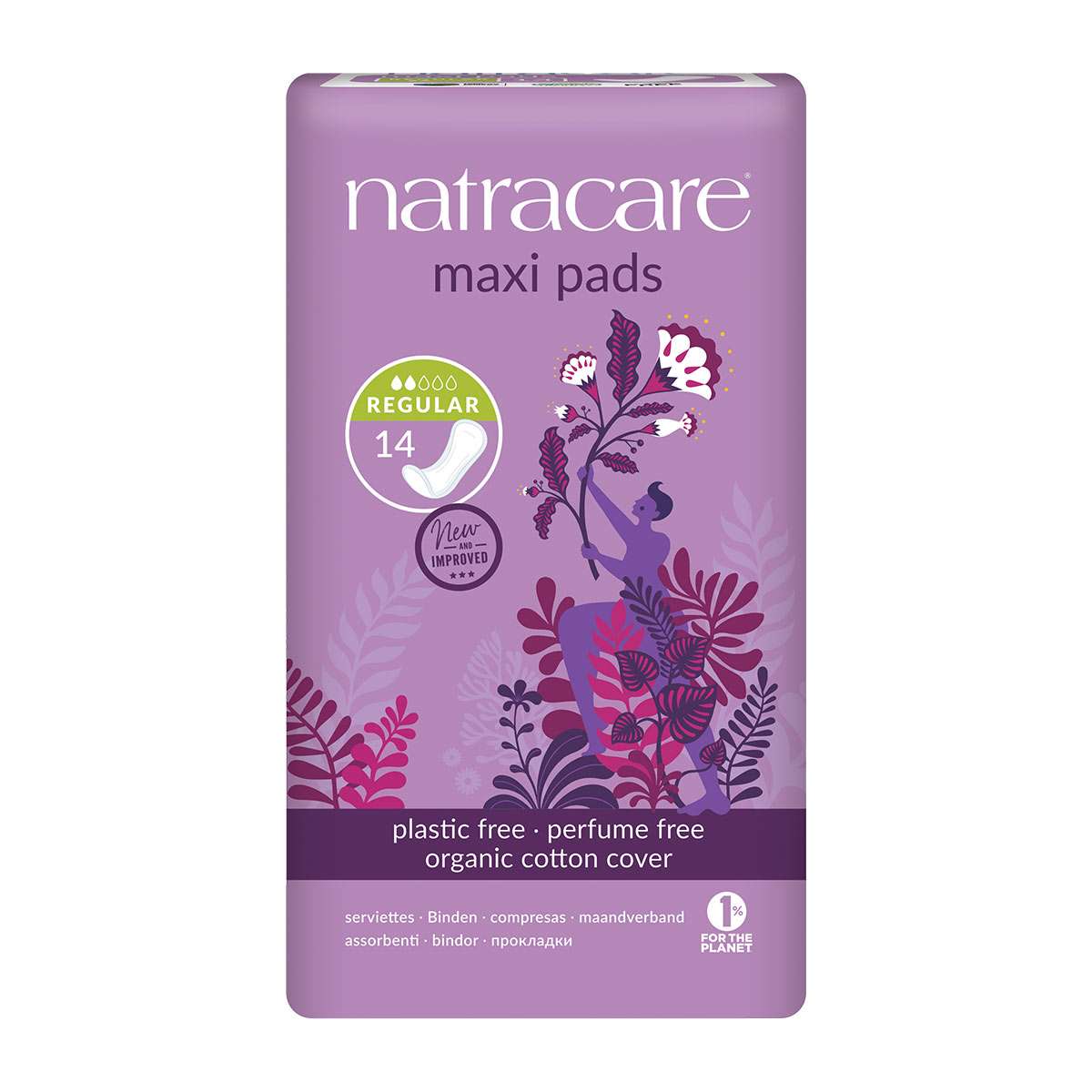 natracare Natracare Natural Pads (Regular), 14 pieces