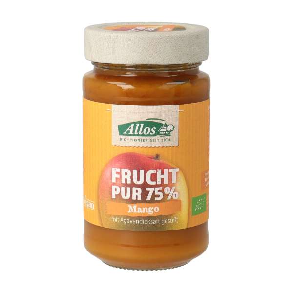 Allos fruit Pur Mango fruit spread on bread & for cheesecake Allos fruit Pur Mango fruit spread on bread & for cheesecake