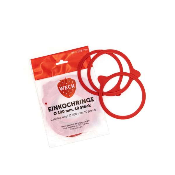 Weck rubber rings for preserving jars made of natural rubber Weck rubber rings for preserving jars made of natural rubber