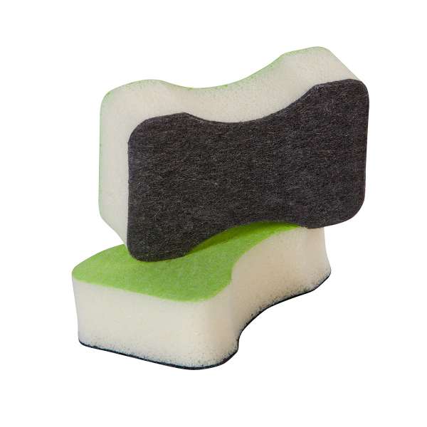AlmaWin Eco Scouring Sponge with Steel Wool & Nut Soap
