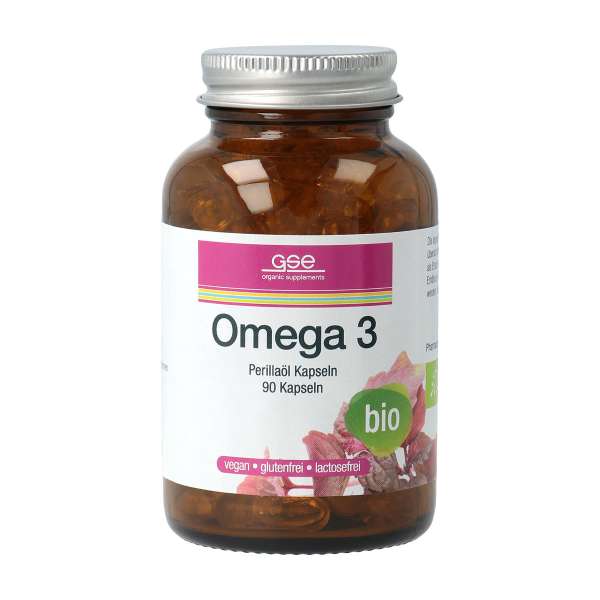 Omega 3 organic perilla oil capsules, vegan