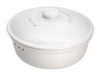 Clay Bread Crock Round (White) Clay Bread Crock Round (White)