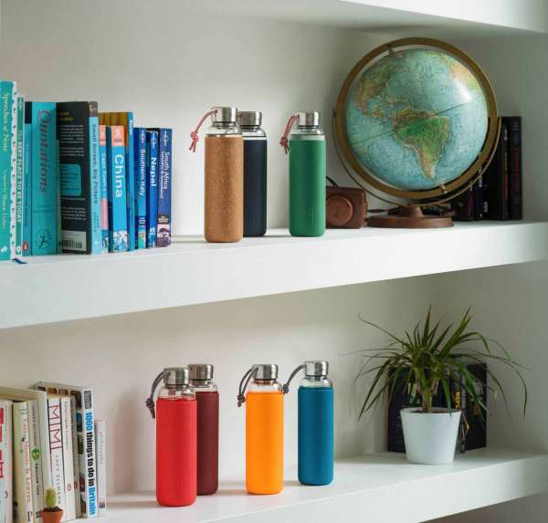 Black & Blum water bottle glass, 600 ml