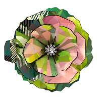 Miho 3D flower: design for a creative wall design Miho 3D flower: design for a creative wall design