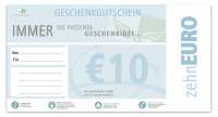 Gift Certificate Value: 10,00 Euro Gift Certificate Value: 10,00 Euro
