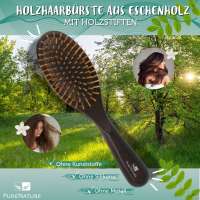 Preview: Ash Wood Hair Brush With Wooden Pegs Preview: Ash Wood Hair Brush With Wooden Pegs