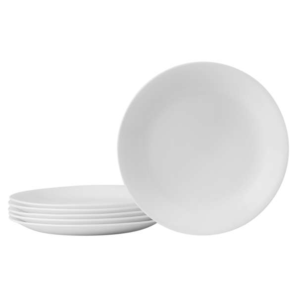 Small plate white with wave edge