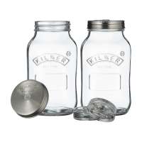 KILNER Create and Make 4-Piece Glass Yogurt Making Set with