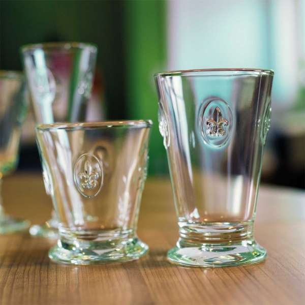 Longdrink glass - French glasses in Fleur de Lys design