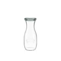 WECK 500 ml Glass Carafes with Glass Lids – Set of 6
