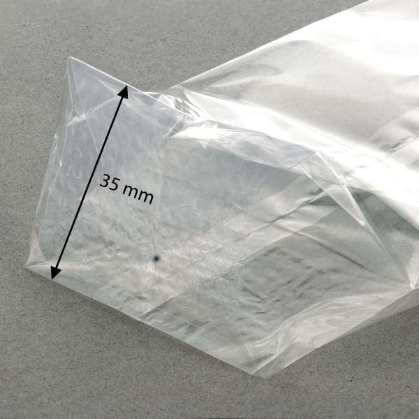 Cellophane biodegradable cellophane bottom bag, 100 pieces