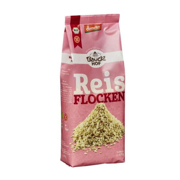 Bauckhof rice flakes wholemeal, 475 g Bauckhof rice flakes wholemeal, 475 g