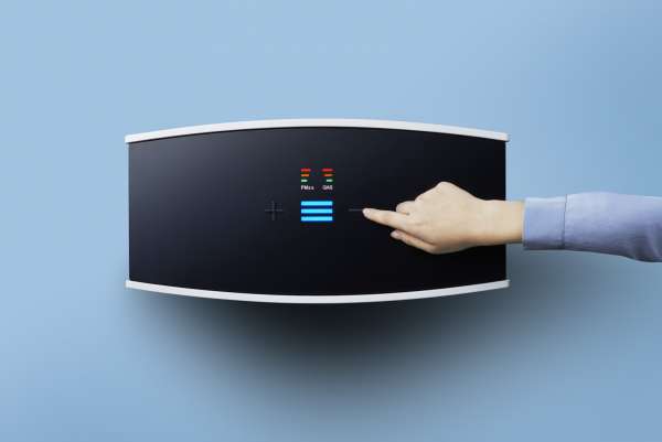 Blueair Pro M air purifier against fine dust, pollen & gases