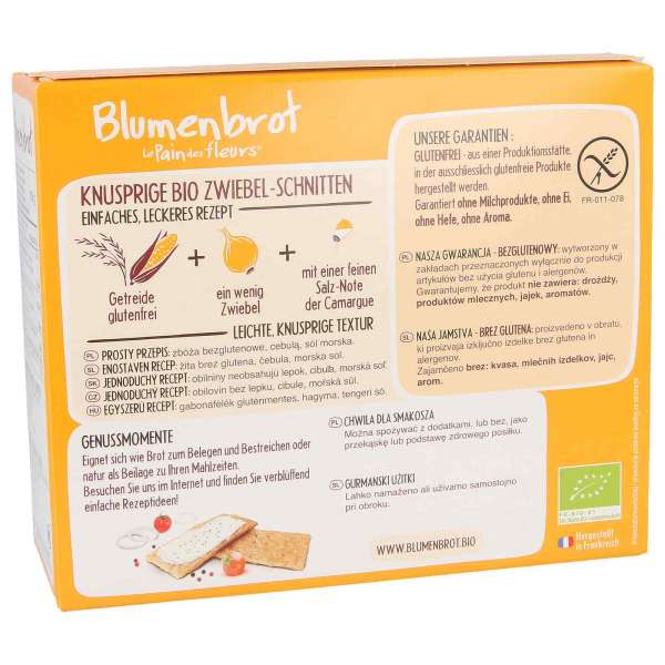 Blumenbrot Zwiebel - Thin crispy onion bread without yeast