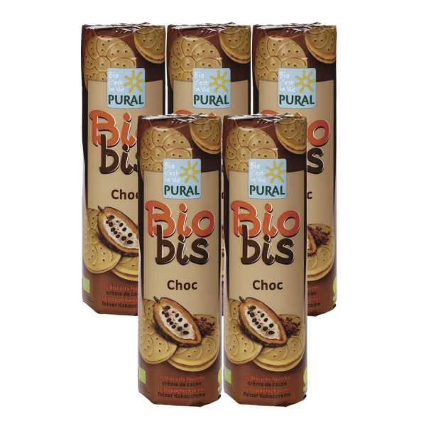 Organic Double Chocolate Biscuits (5 x 300 grams) Organic Double Chocolate Biscuits (5 x 300 grams)