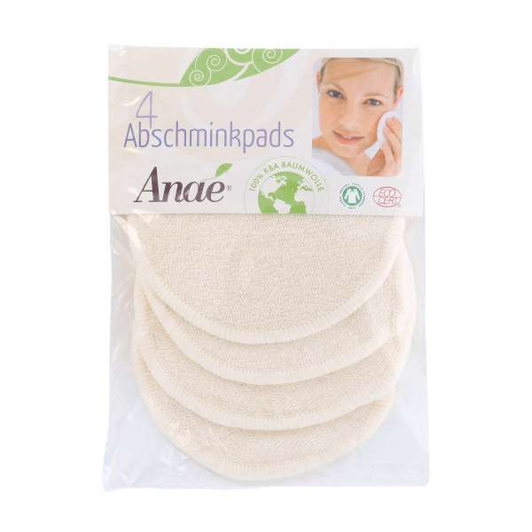 Anae make-up remover pads - reusable from certified organic cotton Anae make-up remover pads - reusable from certified organic cotton