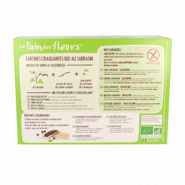 Flower bread buckwheat crispbread in the favourable bulk package