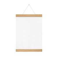 Side by Side - Magnetic Poster Strip Light Oak - for DIN A4 Formats