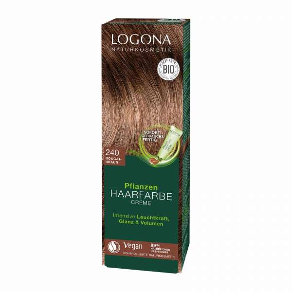 Logona Plant Hair Color Cream Nougat Brown - organic certified Logona Plant Hair Color Cream Nougat Brown - organic certified