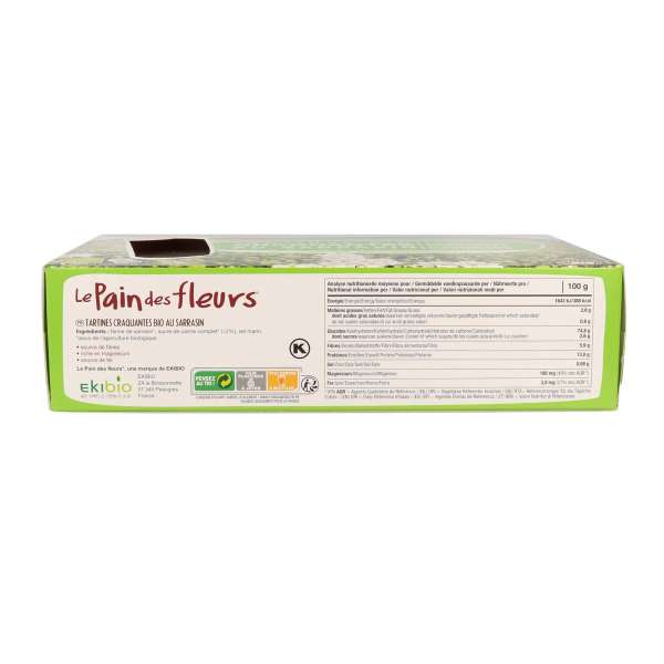 Flower bread buckwheat crispbread in the favourable bulk package