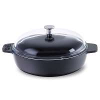 Fissler Arcana Cast Iron Frying Pan with Lid for All Hobs Fissler Arcana Cast Iron Frying Pan with Lid for All Hobs