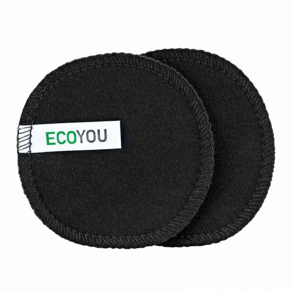 EcoYou make-up remover pads black - set of 10 made from organic cotton EcoYou make-up remover pads black - set of 10 made from organic cotton