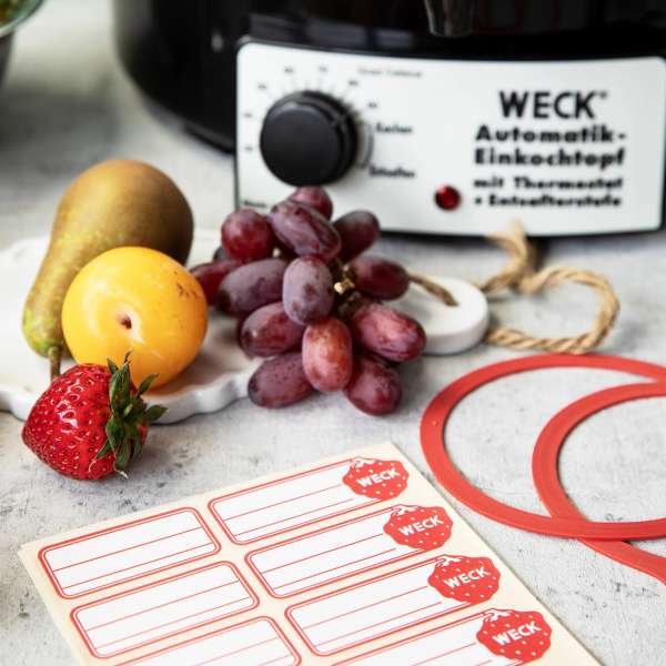 WECK Self-Adhesive Labels for Jars and Bottles – Pack of 100