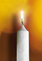 Preview: Stearin Stick Candle (Set of 4) champagne Preview: Stearin Stick Candle (Set of 4) champagne