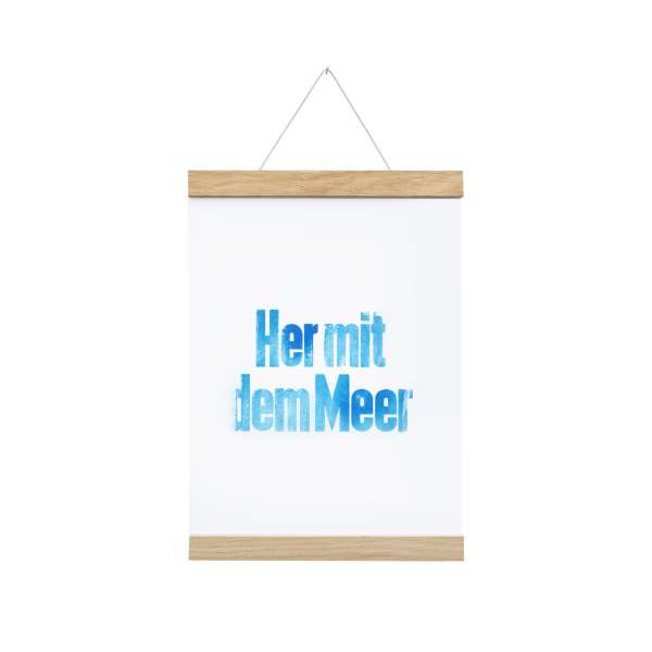 Side by Side - Magnetic Poster Strip Light Oak - for DIN A4 Formats