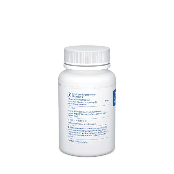 Pure Encapsulation Astaxanthin 12mg made from Hawaiian Algae
