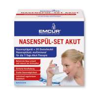 Emcur urgent nasal rinsing set frees the nose quickly in case of colds Emcur urgent nasal rinsing set frees the nose quickly in case of colds