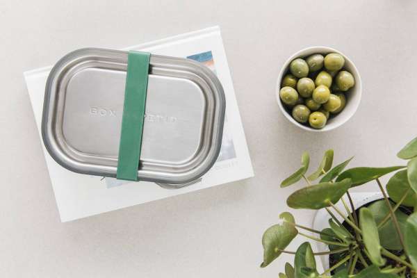 Black + Blum lunchbox without plastic - leakproof with fork