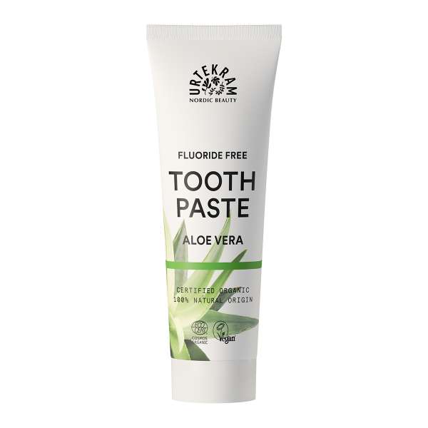 Urtekram Aloe Vera Toothpaste - homeopathically compatible and vegan Urtekram Aloe Vera Toothpaste - homeopathically compatible and vegan