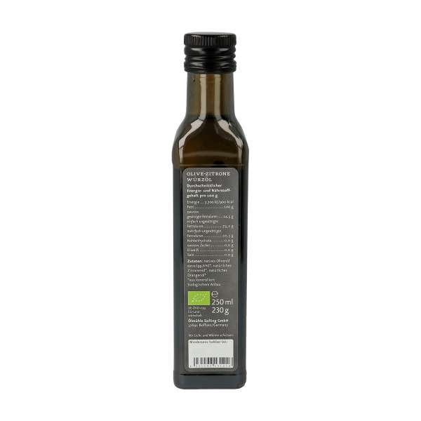Ölmühle Solling organic olive lemon seasoning oil, 250 ml