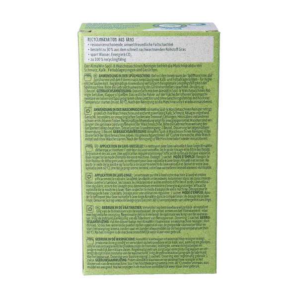 Almawin dishwasher and washing machine cleaner - environmentally friendly