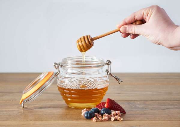 Kilner honey jar with spoon