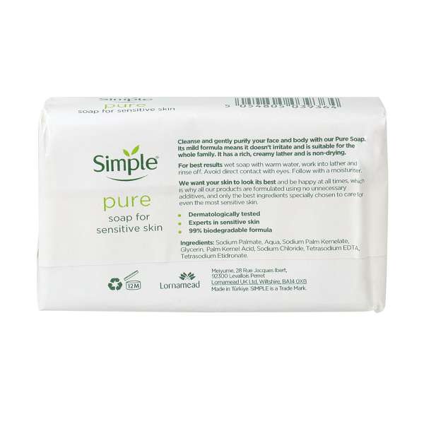 Simple Pure Soap (125 gr bar)